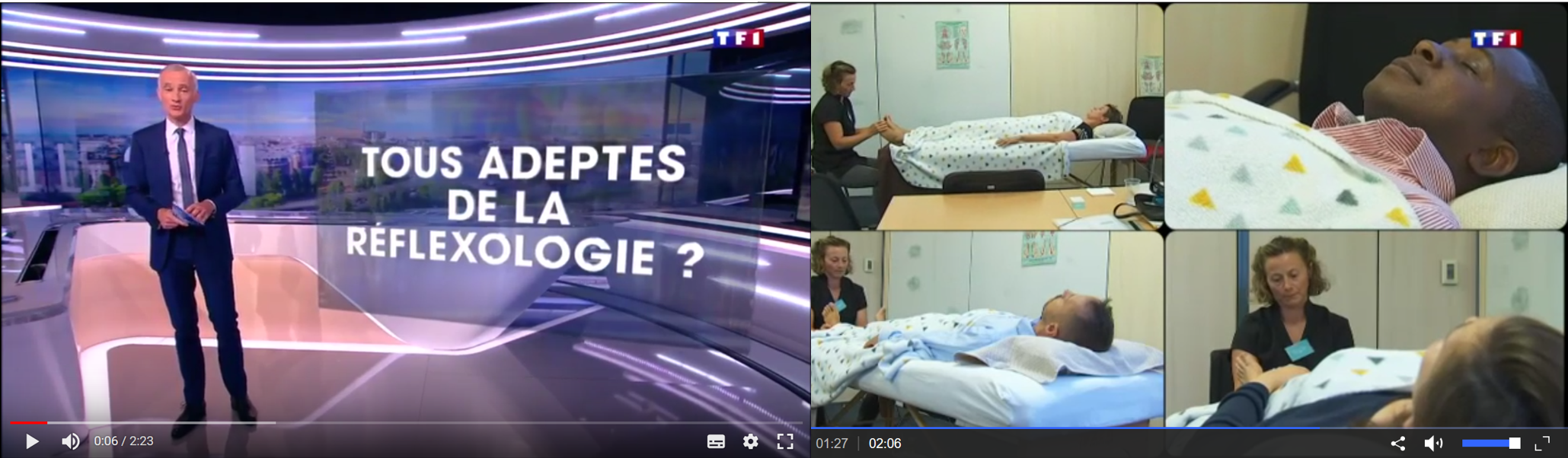 Reportage édité par TF1 sur la réflexologie en entreprise